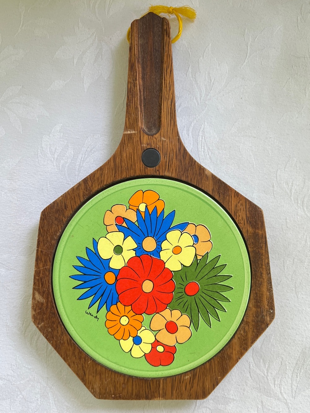 Vintage Wooden Cheese Board Ceramic Tile